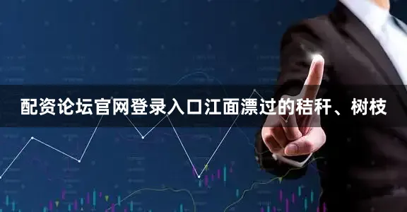 配资论坛官网登录入口江面漂过的秸秆、树枝
